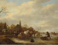 Ostade Isaak van Winter Scene - Hermitage